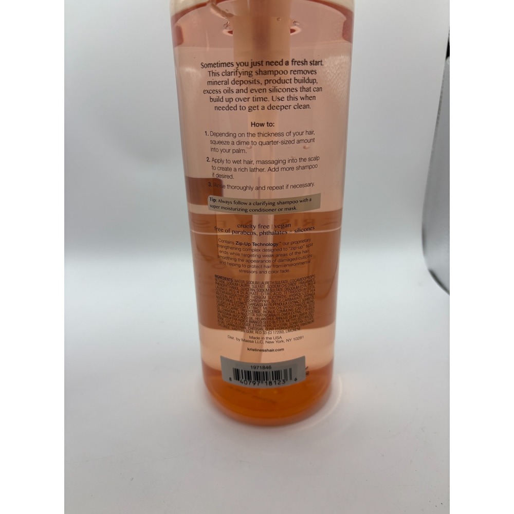 Kristin Ess Deep Clean Clarifying Shampoo 33.8oz‎ New
